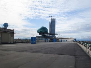 Turin: la piste d'essai sur le toit du Lingotto.