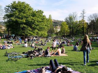 Turin: le parc Valentino.