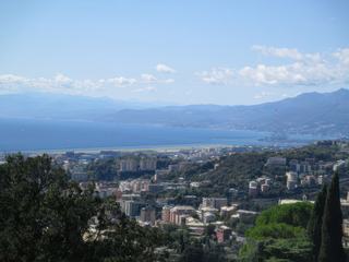 Panorama sur Gênes depuis le sommet du funiculaire Zecca-Righi.
