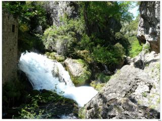 La résurgence de la Foux est un endroit très agréable à visiter en été pour sa fraîcheur, au printemps et en automne pour son abondance en eau, et en hiver pour son décord féérique de givre.
