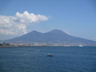 La Baie de Naples et le Vésuve.