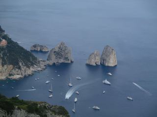 L'île de Capri: Anacapri - vue du Monte Solaro.