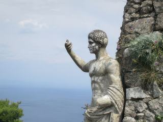 L'île de Capri: Anacapri - vue du Monte Solaro.
