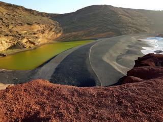Charco de los Clicos et le village d'El Golfo – Espagne