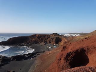 Charco de los Clicos et le village d'El Golfo – Espagne
