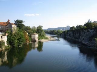 L'Ardèche près de Ruoms.