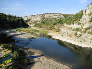 L'Ardèche à Balazuc.