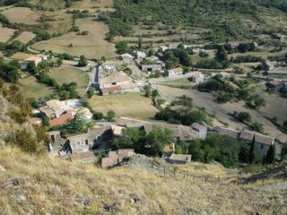 Vue sur Sceautres, depuis le rocher.