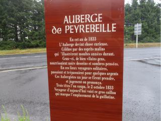 Auberge de Peyrebeille, "l'Auberge Rouge".