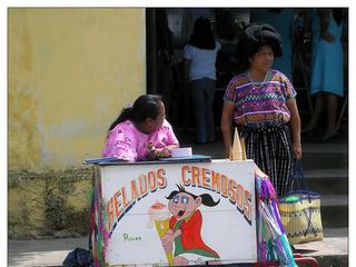 On aime les glaces à Antigua, et nous aussi par la même occasion, on peut aussi en déguster de très bonnes dans les jolis cafés de la ville.