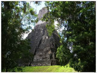 Temple I (temple du Grand Jaguar) vu de l'arrière.