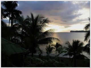 Depuis la terrasse de notre chambre.