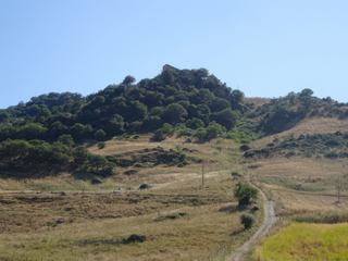 Près de Sperlinga, le paysage de la photo de Robert Capa.