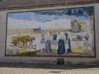 Ardara: fresque murale.