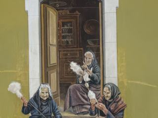Borruta: fresque murale.