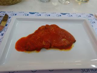 Gastronomie sarde: thon à la carlofortine.