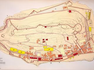 Plan de l'île de Spinalonga.