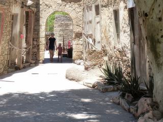 La porte de Carbonana de la forteresse de Spinalonga