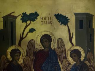 Comme dans tous les monastères crétois, des icônes.