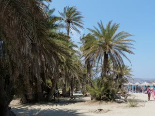 Malheureusement la plage de Vaï est envahie par les touristes.