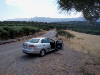 Notre voiture de location.