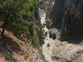 La randonnée n'est pas très longue (environ 2 heures et demi de marche depuis le village d'Aradena mais elle est un peu plus difficile que certaines des gorges les plus connues et n'est pas recommandée aux personnes sans expérience de la marche: de nombreux passages nécessitent une certaine habileté, surtout si vous descendez. Il y a aussi quelques passages qui pourraient donner des problèmes aux personnes souffrant du vertige.
