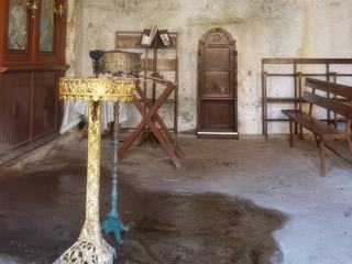 L'intérieur de la chapelle.