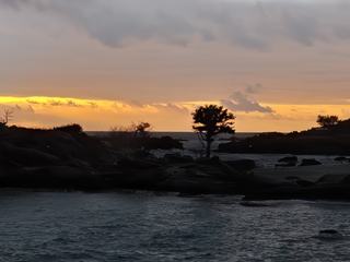 Coucher de soleil.