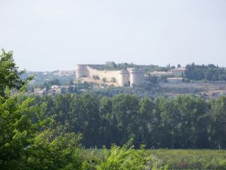 Vue sur le fort de Villeneuve-lez-Avignon