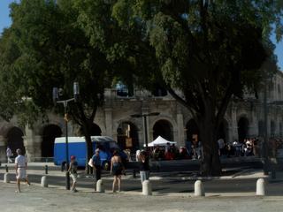 Les arènes (impossible de les visiter ce jour-là, un concert de MUSE était prévu !! Dommage...)