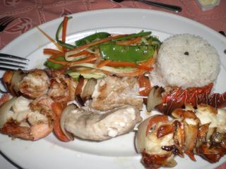 Brochette de langouste